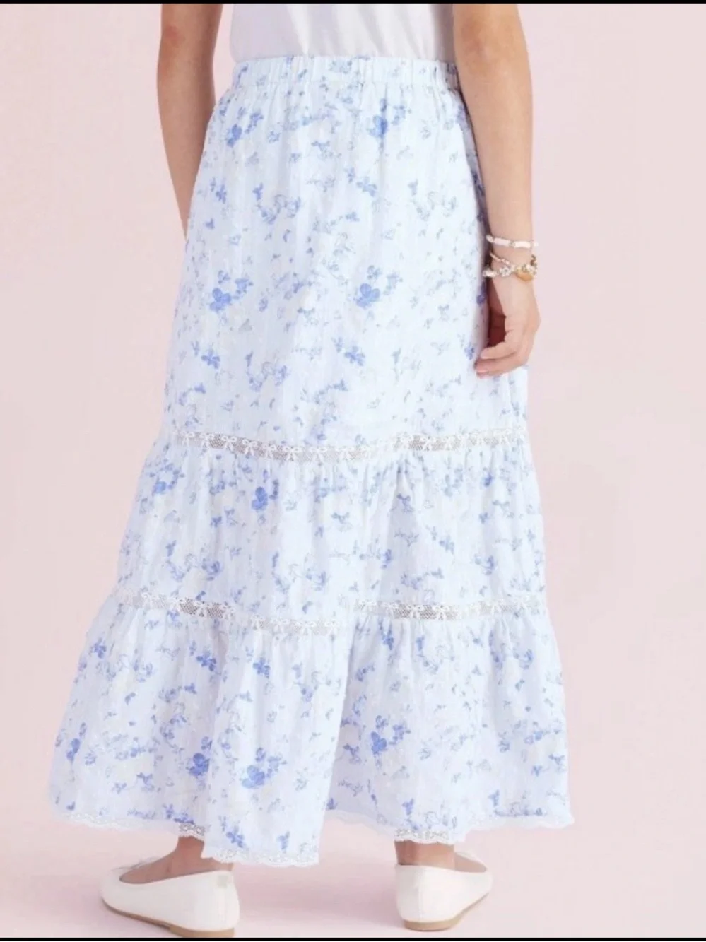 Girls' Isla Everblooming Rosettes Tiered Maxi Skirt LoveShackFancy x Target 10